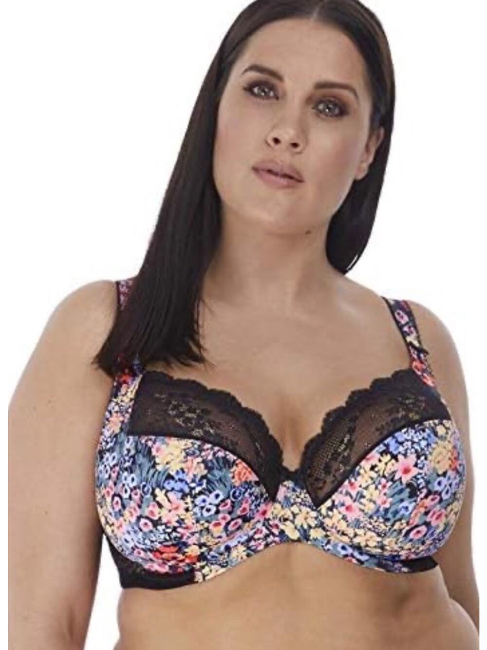Elomi Size 36I Lucie Floral Stretch Plunge Bra